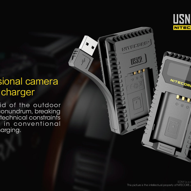 NITECORE USN2 (Sony NP-BX1) Dual-Slot Battery Charger