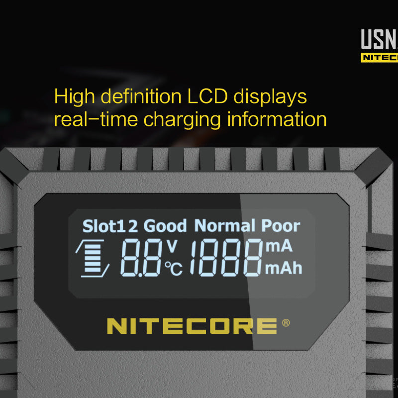 NITECORE USN2 (Sony NP-BX1) Dual-Slot Battery Charger
