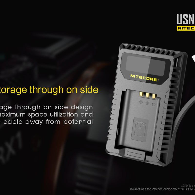 NITECORE USN2 (Sony NP-BX1) Dual-Slot Battery Charger