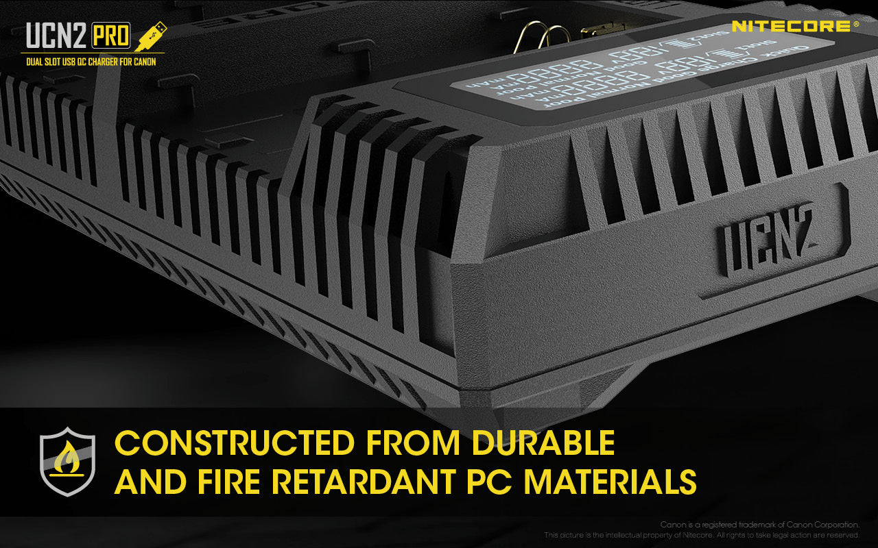 NITECORE UCN2 PRO (Canon LP-E6 Series) Dual-Slot Battery Charger