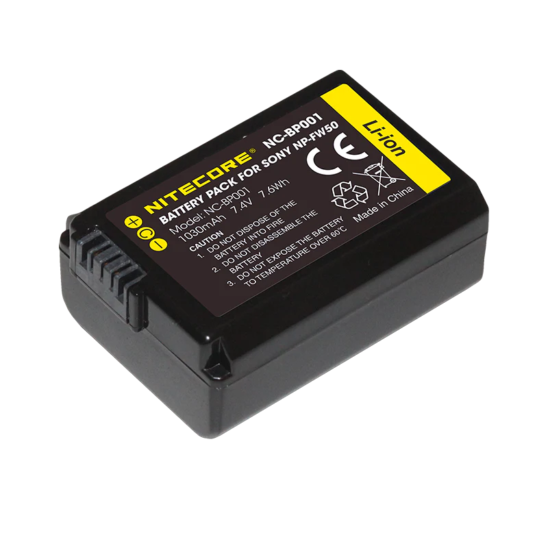 NITECORE NP-FW50 (1030mAh) Battery Pack for Sony (NC-BP001)