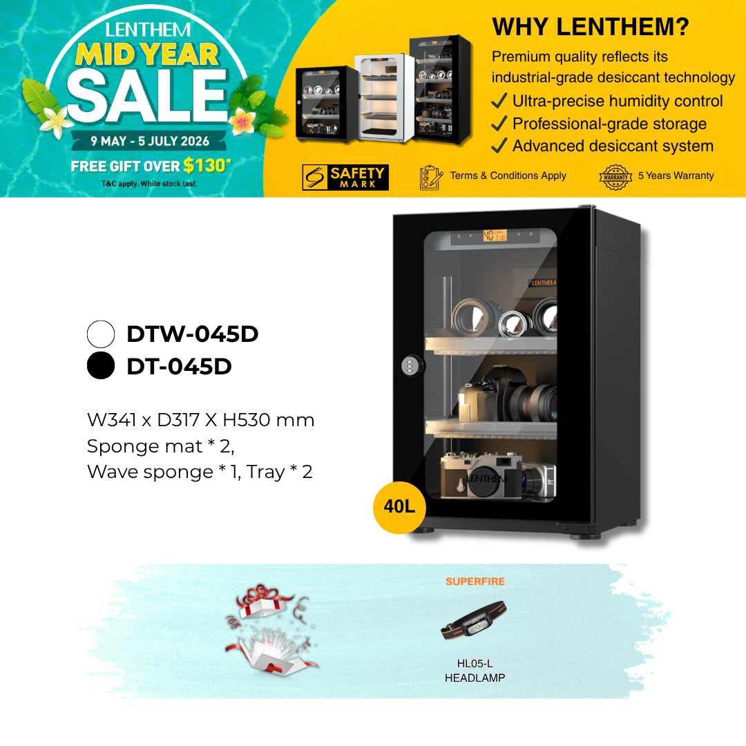 Lenthem 40L Dry Cabinet Box (DT-045D Black/ DTW-045D White)