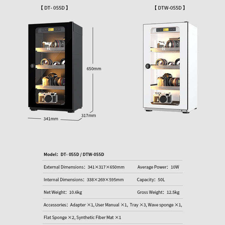 Lenthem 50L Dry Cabinet Box (DT-055D Black/ DTW-055D White)