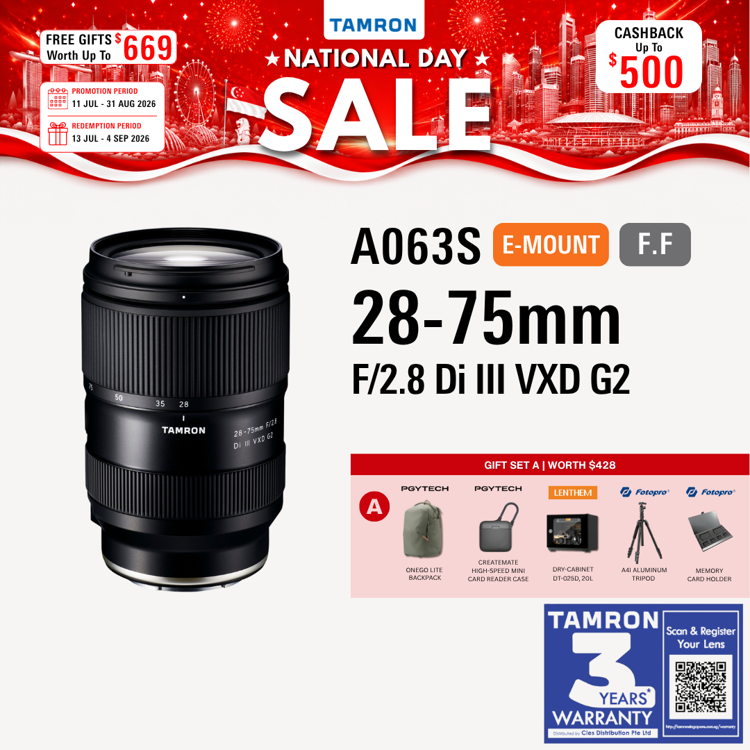 A063S | Tamron 28-75mm F/2.8 Di III VXD G2 w/hood for SONY E
