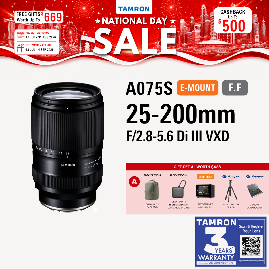 A075S | Tamron 25-200mm f/2.8-5.6 Di III VXD G2 Lens (Sony E)