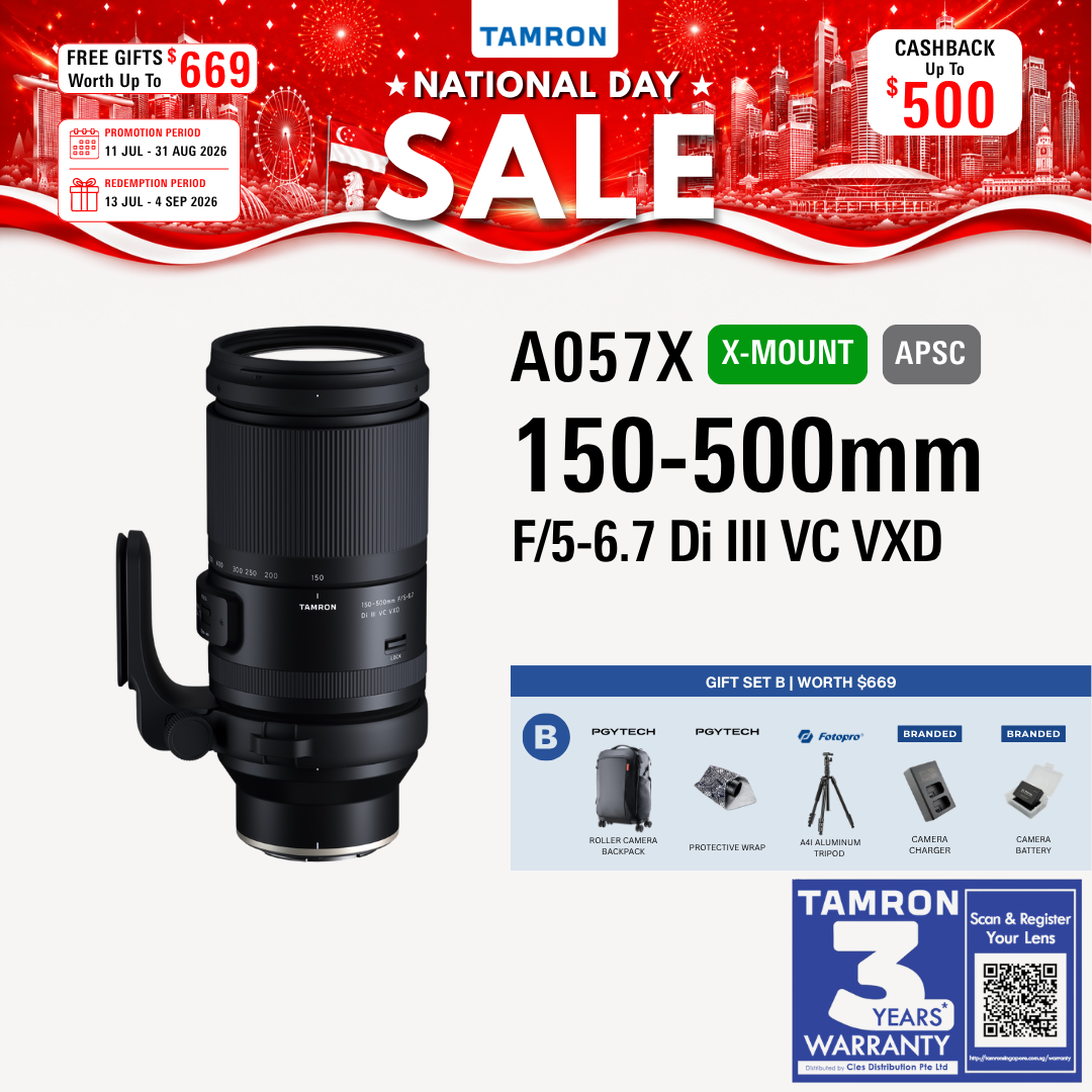 A057X | Tamron 150-500mm F/5-6.7 Di III VC VXD for Fujifilm X