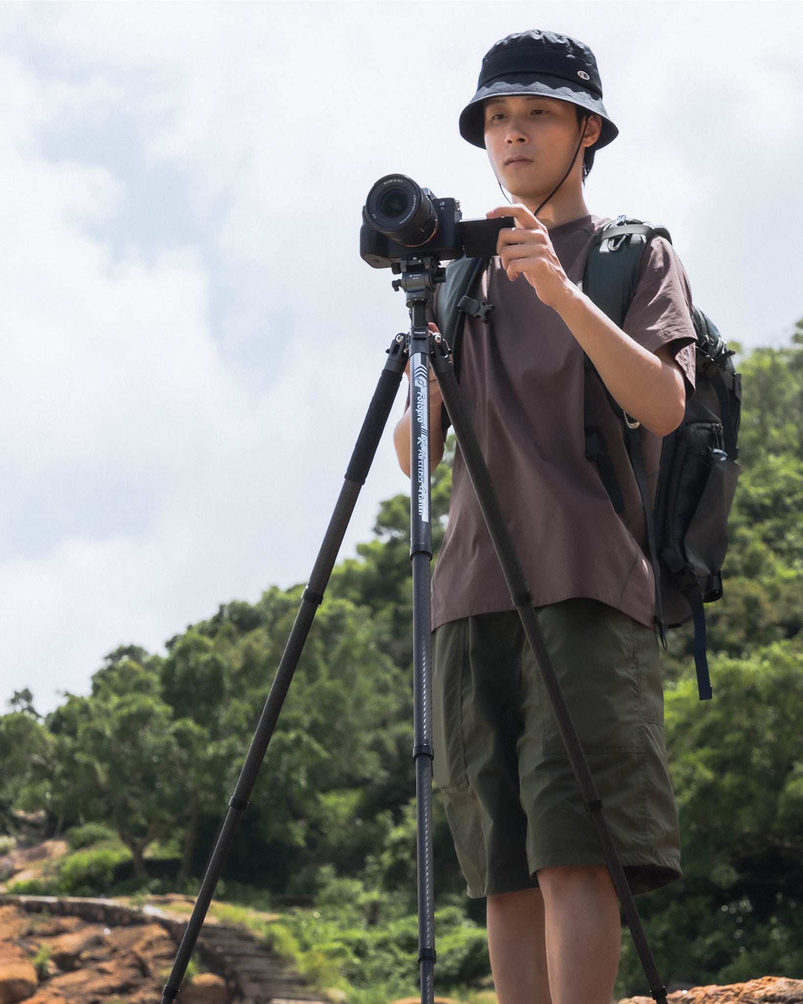 Fotopro X-Aircross 4 Carbon Fibre Tripod (Ball Head or Video Head)