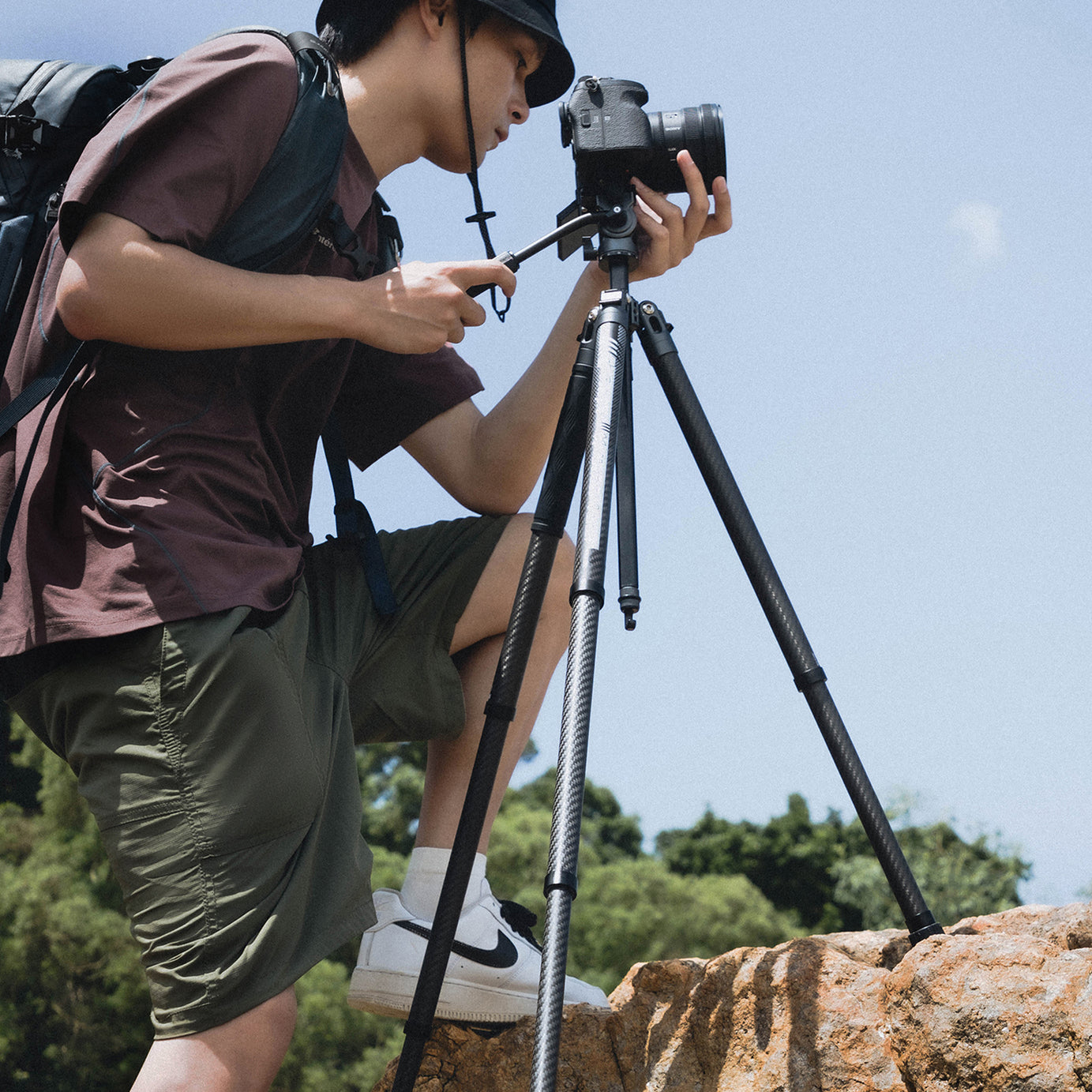 Fotopro X-Aircross 4 Carbon Fibre Tripod (Ball Head or Video Head)