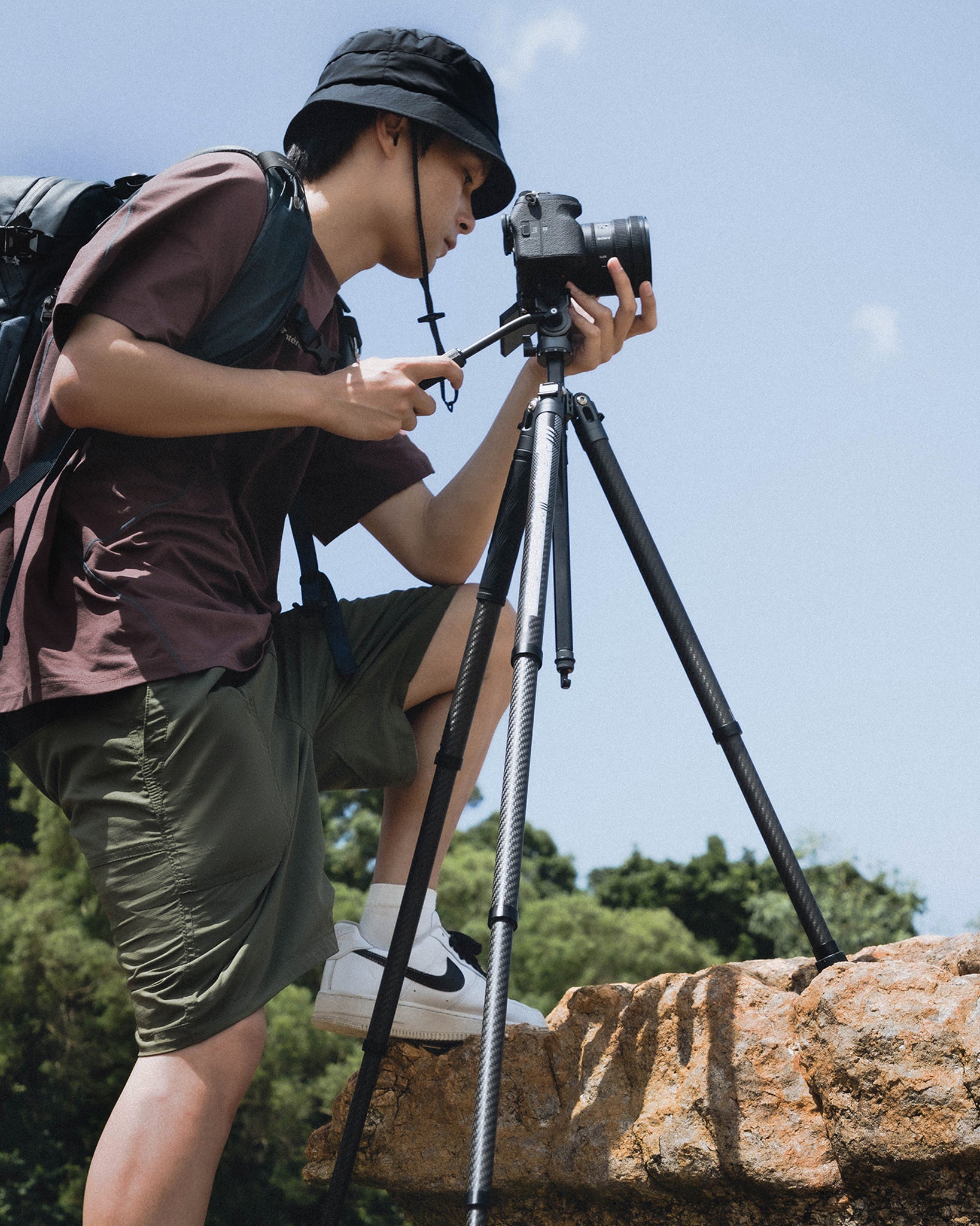 Fotopro X-Aircross 4 Carbon Fibre Tripod (Ball Head or Video Head)
