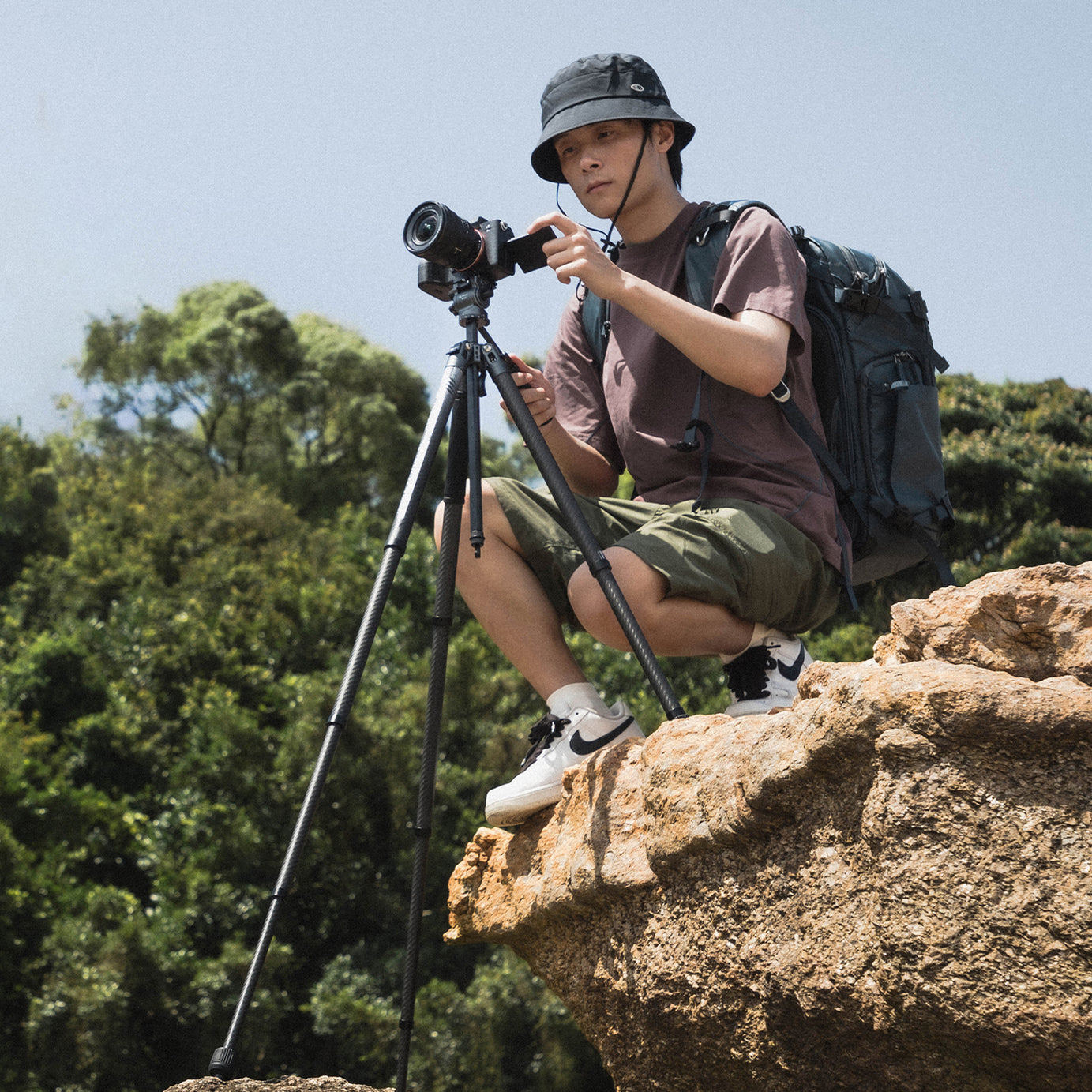 Fotopro X-Aircross 4 Carbon Fibre Tripod (Ball Head or Video Head)
