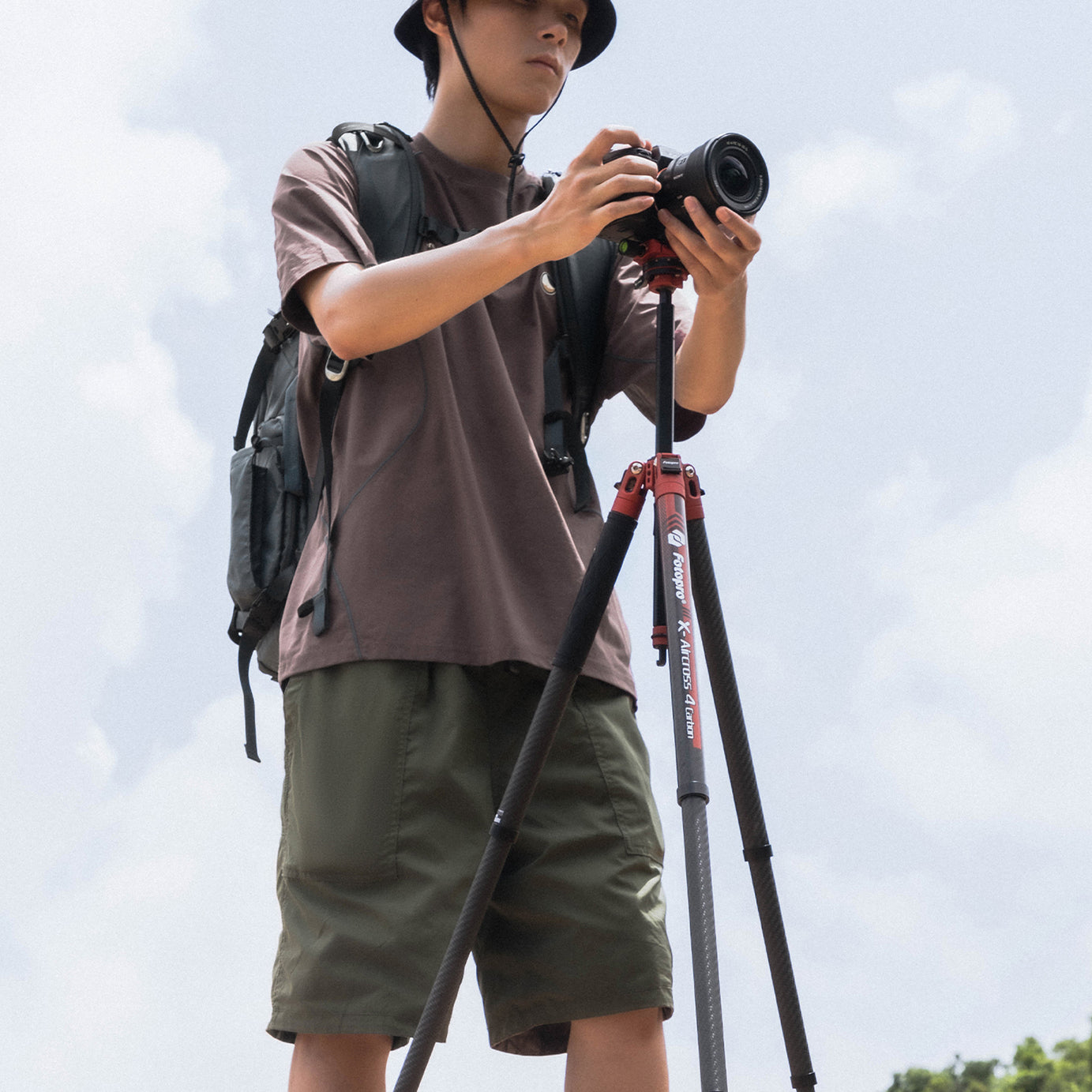 Fotopro X-Aircross 4 Carbon Fibre Tripod (Ball Head or Video Head)
