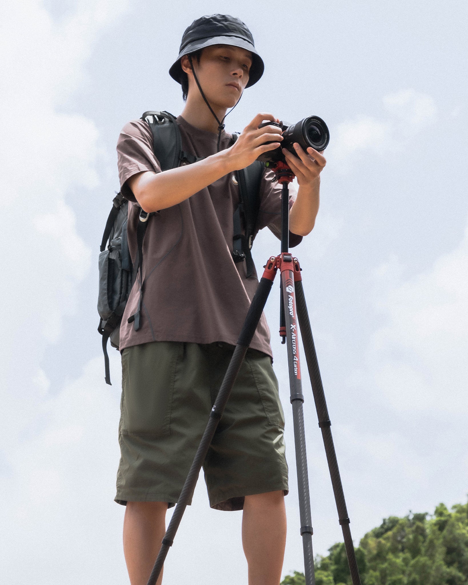 Fotopro X-Aircross 4 Carbon Fibre Tripod (Ball Head or Video Head)
