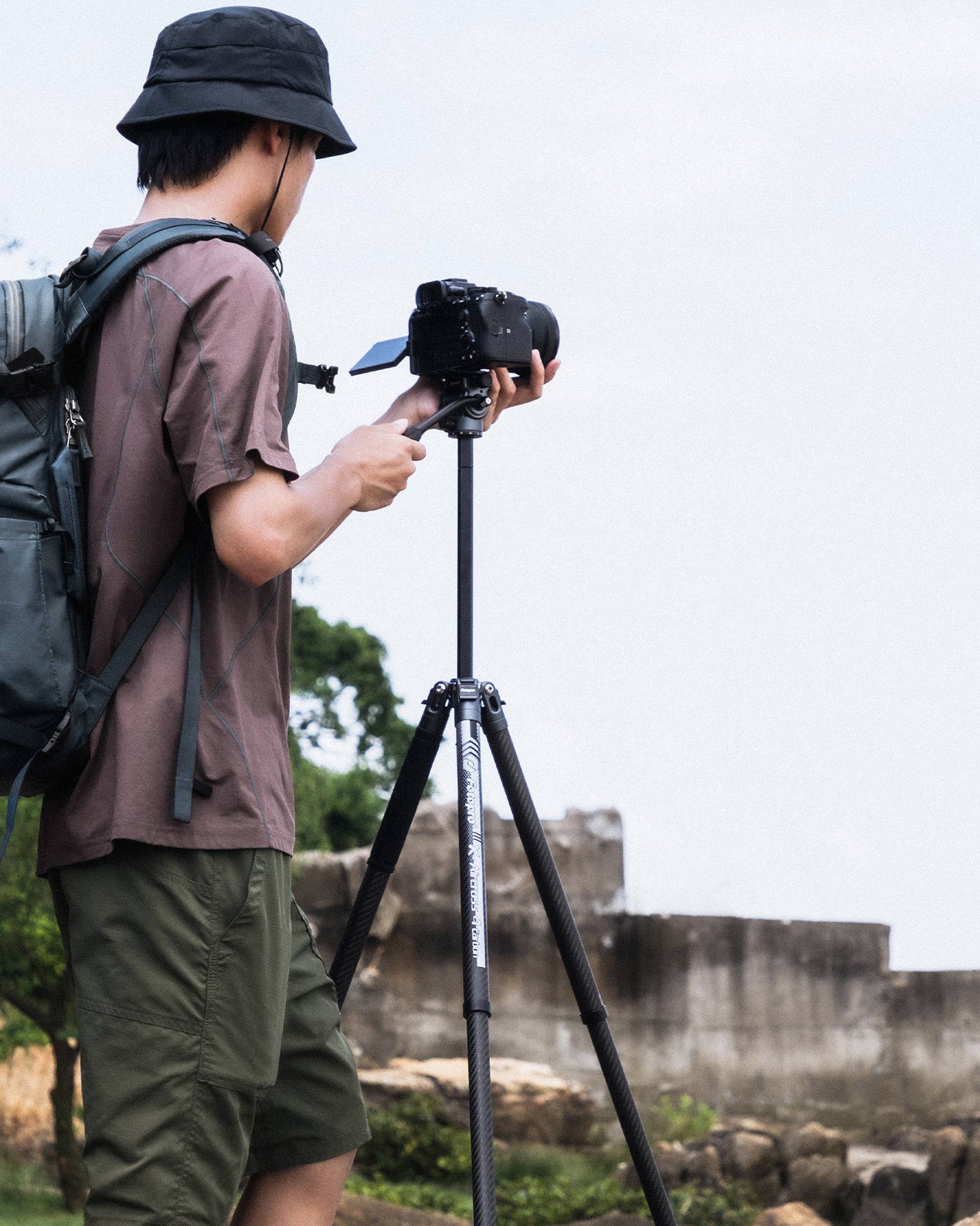 Fotopro X-Aircross 4 Carbon Fibre Tripod (Ball Head or Video Head)