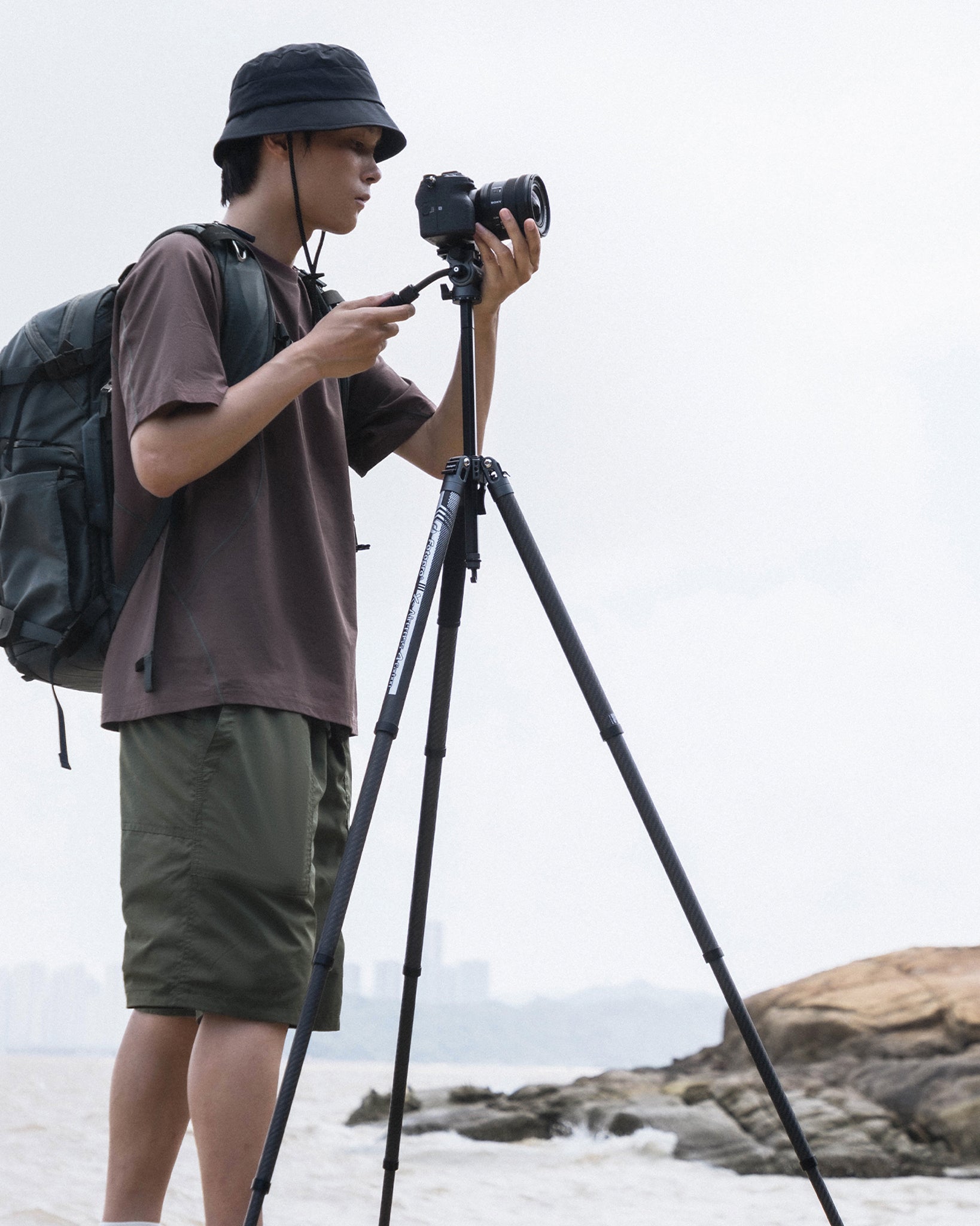 Fotopro X-Aircross 4 Carbon Fibre Tripod (Ball Head or Video Head)