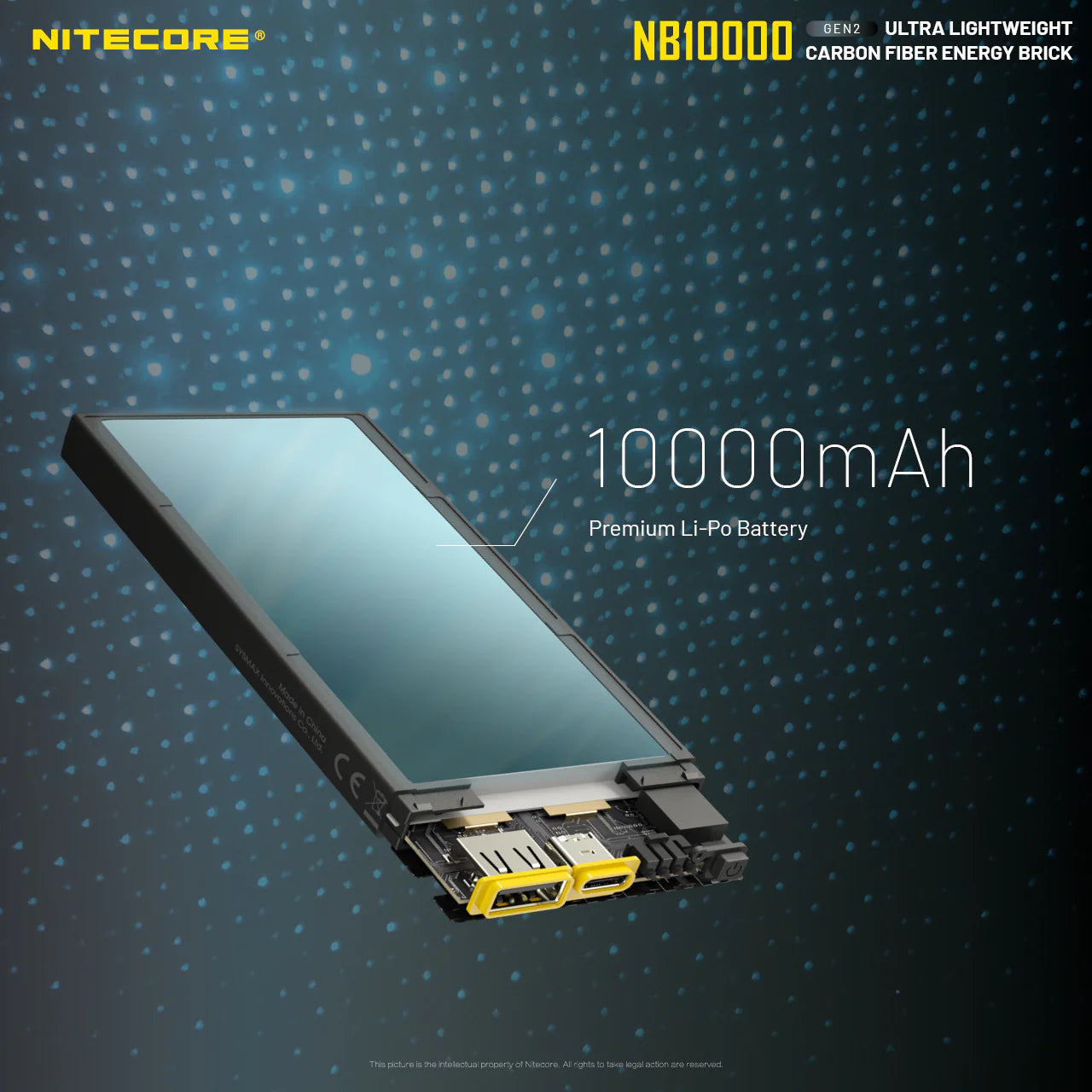 NITECORE NB10000 Carbon Fiber Energy Brick (10,000mAh 3A GEN2)
