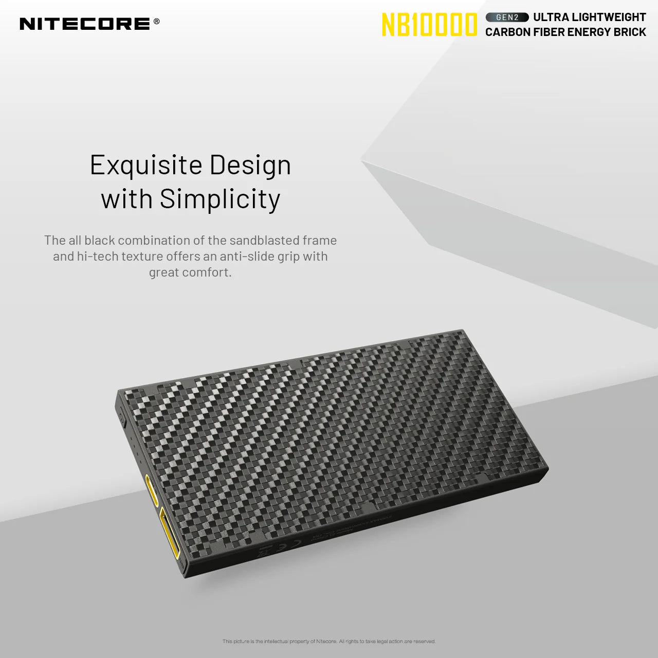 NITECORE NB10000 Carbon Fiber Energy Brick (10,000mAh 3A GEN2)