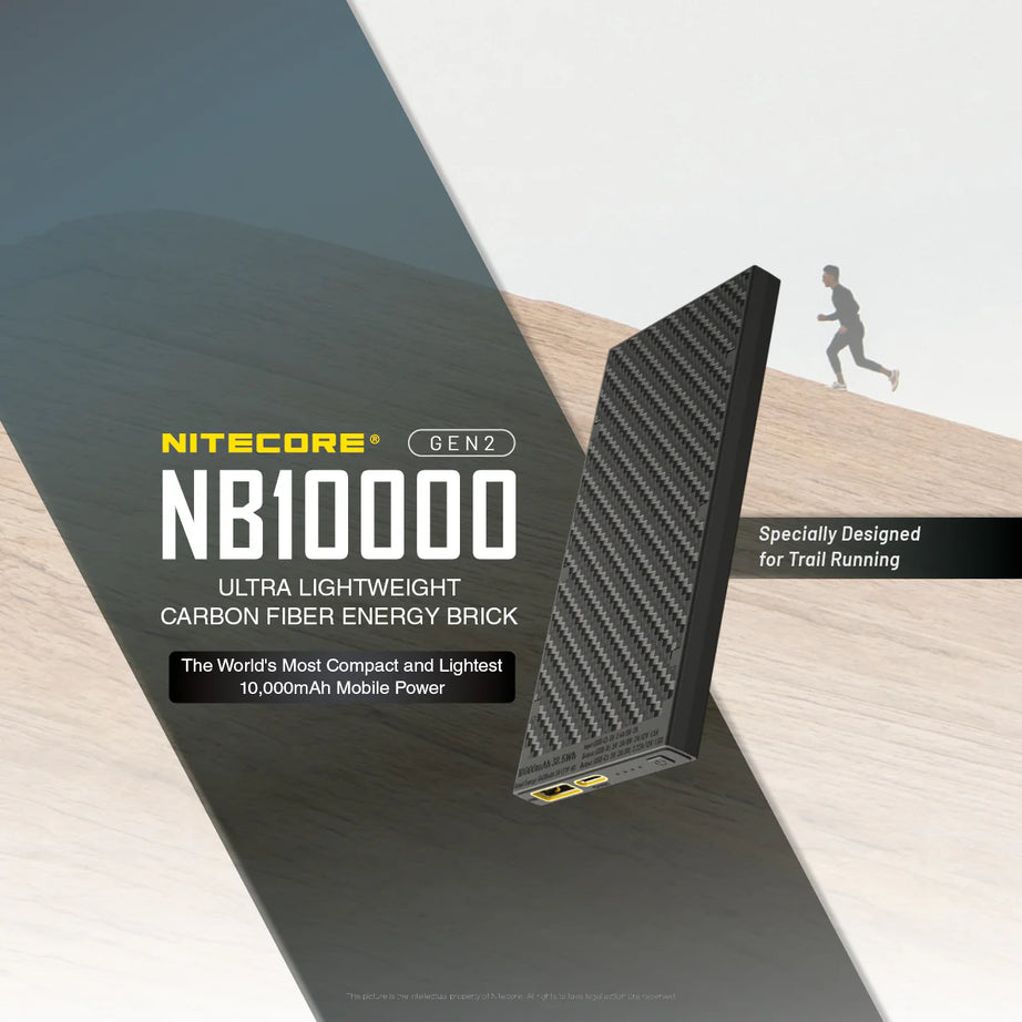 NITECORE NB10000 Carbon Fiber Energy Brick (10,000mAh 3A GEN2)
