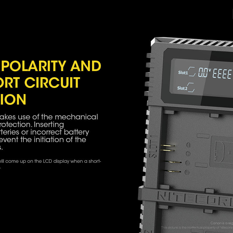 NITECORE UCN2 PRO (Canon LP-E6 Series) Dual-Slot Battery Charger