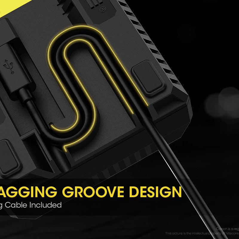 NITECORE UCN2 PRO (Canon LP-E6 Series) Dual-Slot Battery Charger