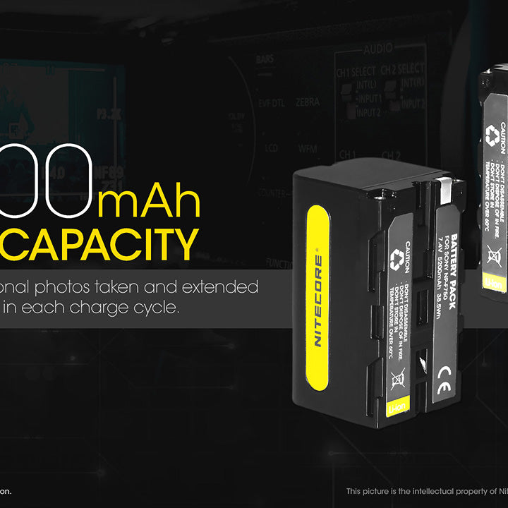 NITECORE NP-F970 (7800mAh) Battery Pack for Sony