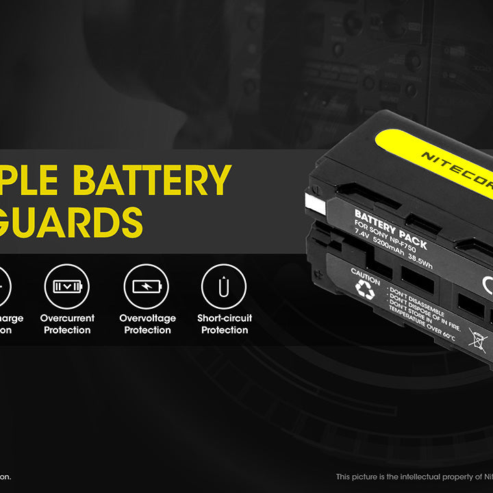 NITECORE NP-F970 (7800mAh) Battery Pack for Sony