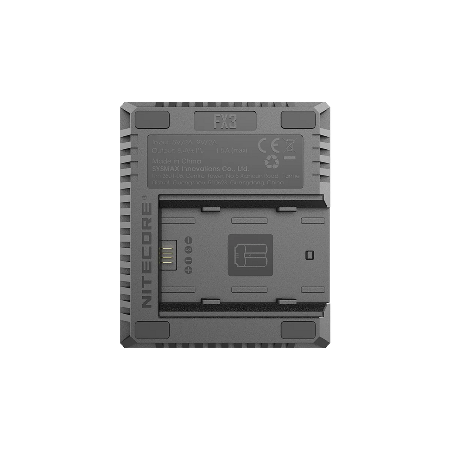 [Clearance Deal] NITECORE FX3 (Fujifilm NP-W235) Dual-Slot Battery Charger