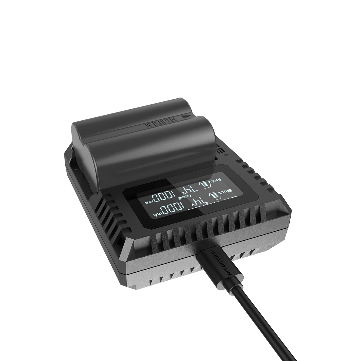 [Clearance Deal] NITECORE FX3 (Fujifilm NP-W235) Dual-Slot Battery Charger