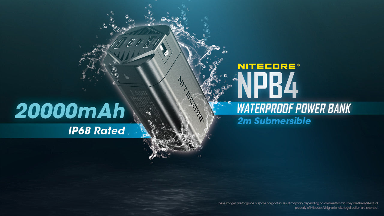 NITECORE NPB4 20000mAh IP68 Waterproof Power Bank