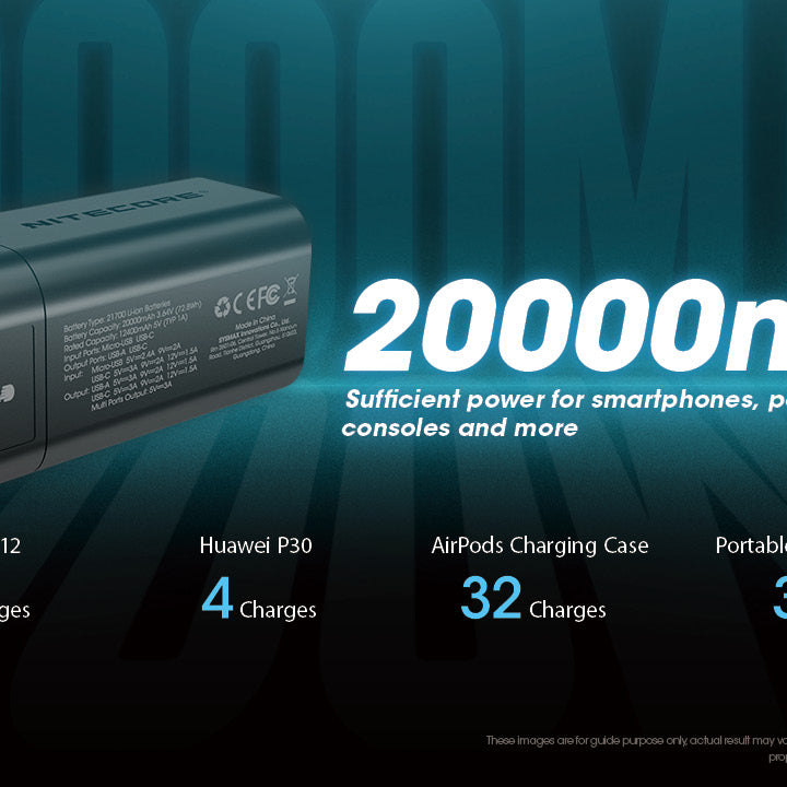NITECORE NPB4 20000mAh IP68 Waterproof Power Bank