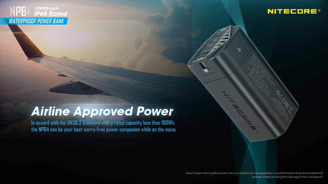 NITECORE NPB4 20000mAh IP68 Waterproof Power Bank