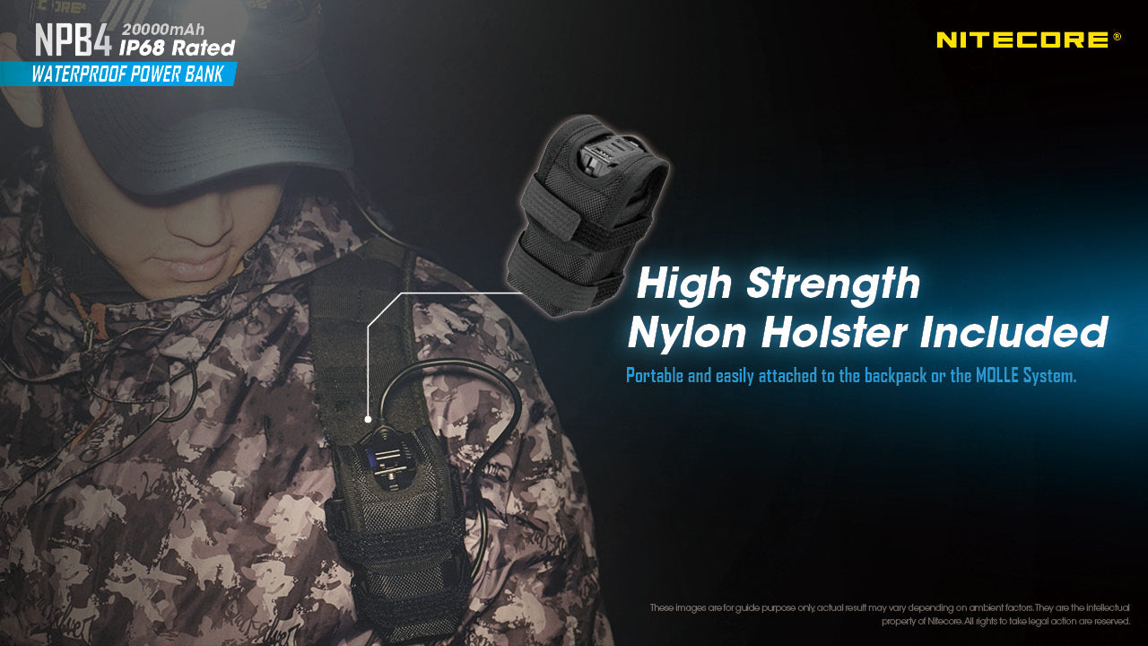 NITECORE NPB4 20000mAh IP68 Waterproof Power Bank