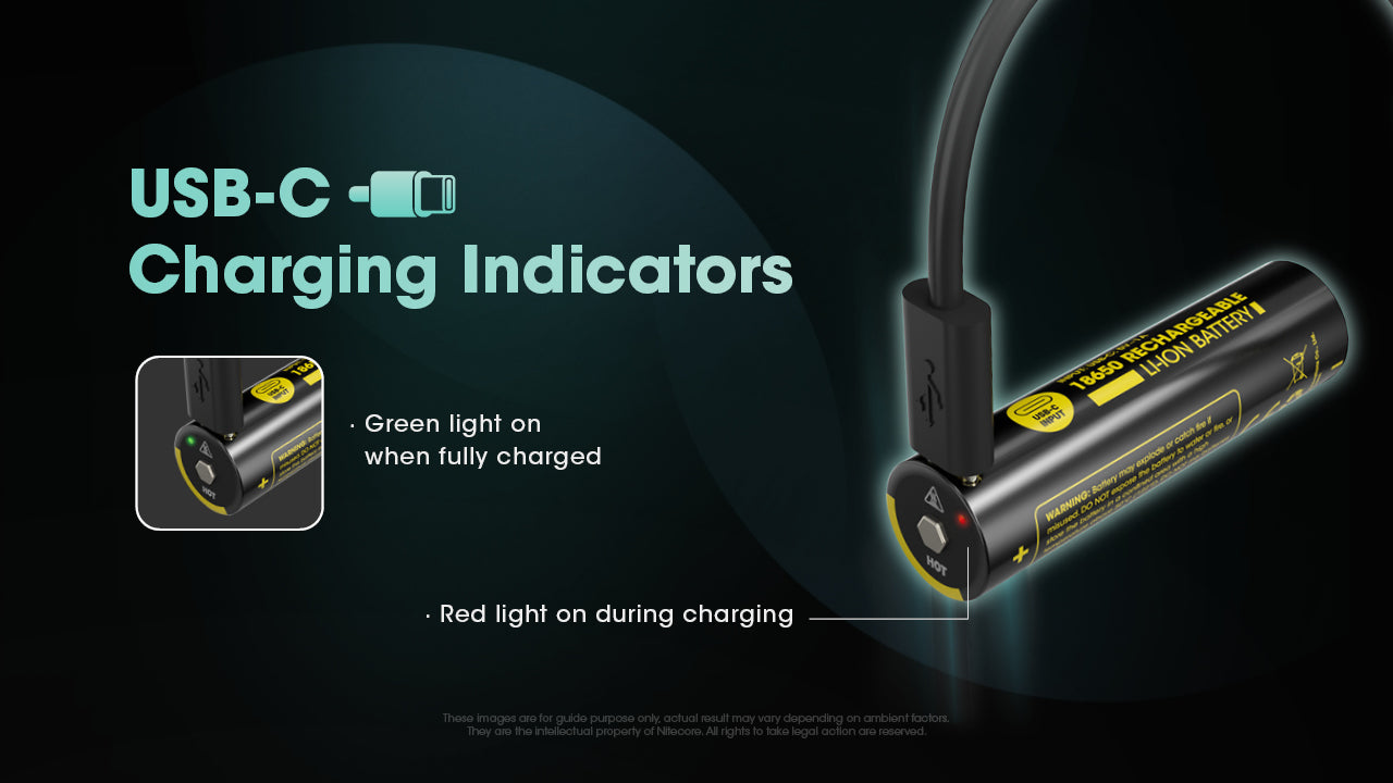 Nitecore Battery 18650 NL1836R (3600mAh, 3.6V, 6A)