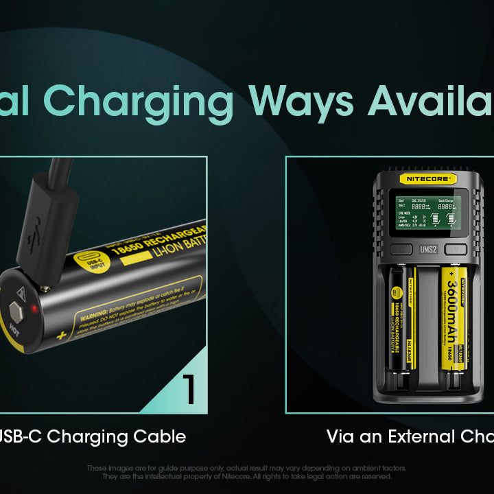 Nitecore Battery 18650 NL1836R (3600mAh, 3.6V, 6A)