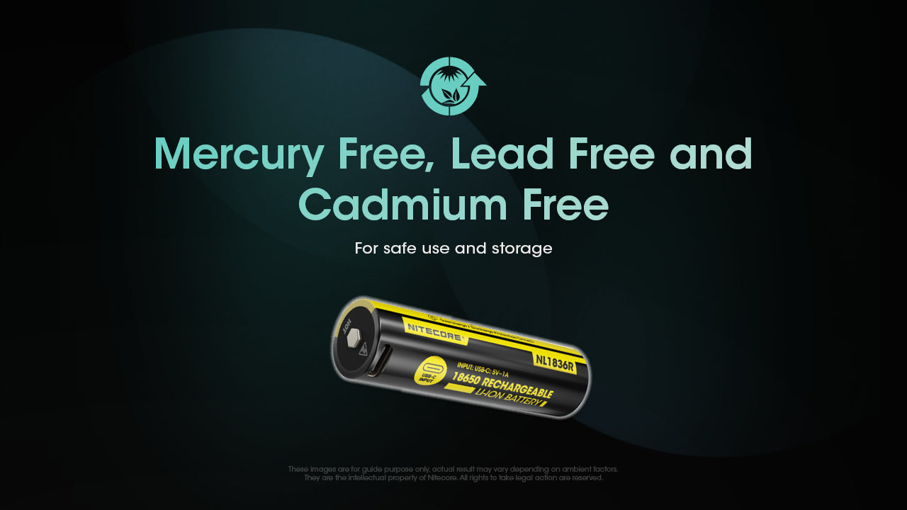 Nitecore Battery 18650 NL1836R (3600mAh, 3.6V, 6A)