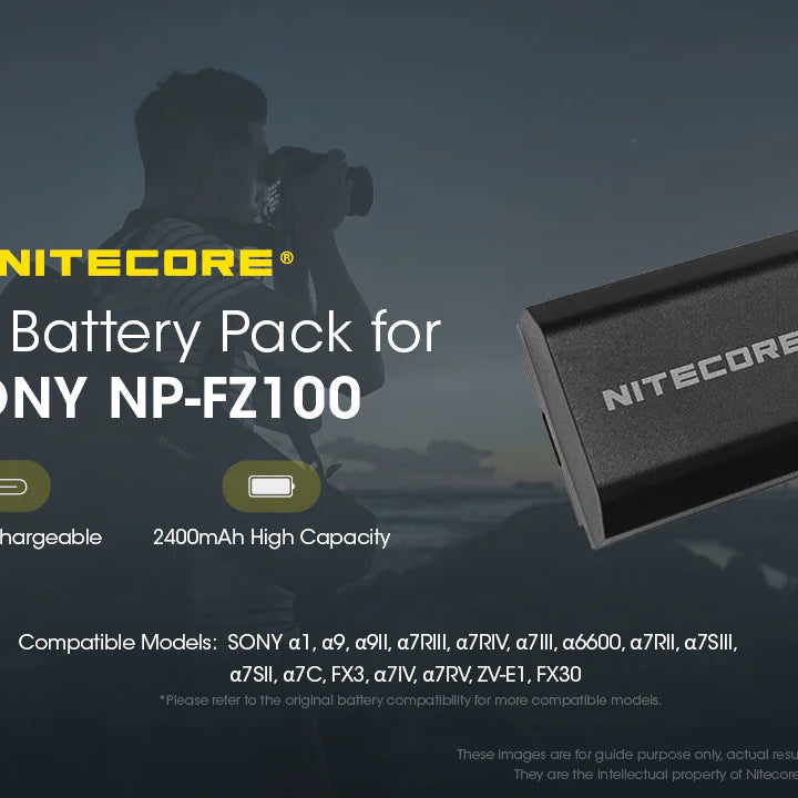 NITECORE NP-FZ100C (2400mAh) Battery Pack for Sony