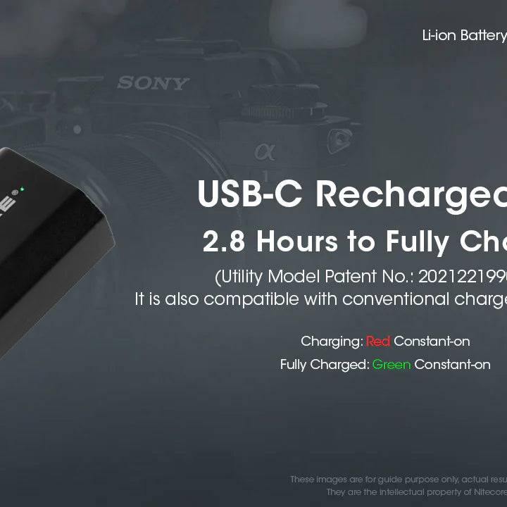 NITECORE NP-FZ100C (2400mAh) Battery Pack for Sony