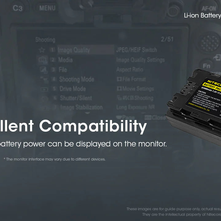 NITECORE NP-FZ100C (2400mAh) Battery Pack for Sony