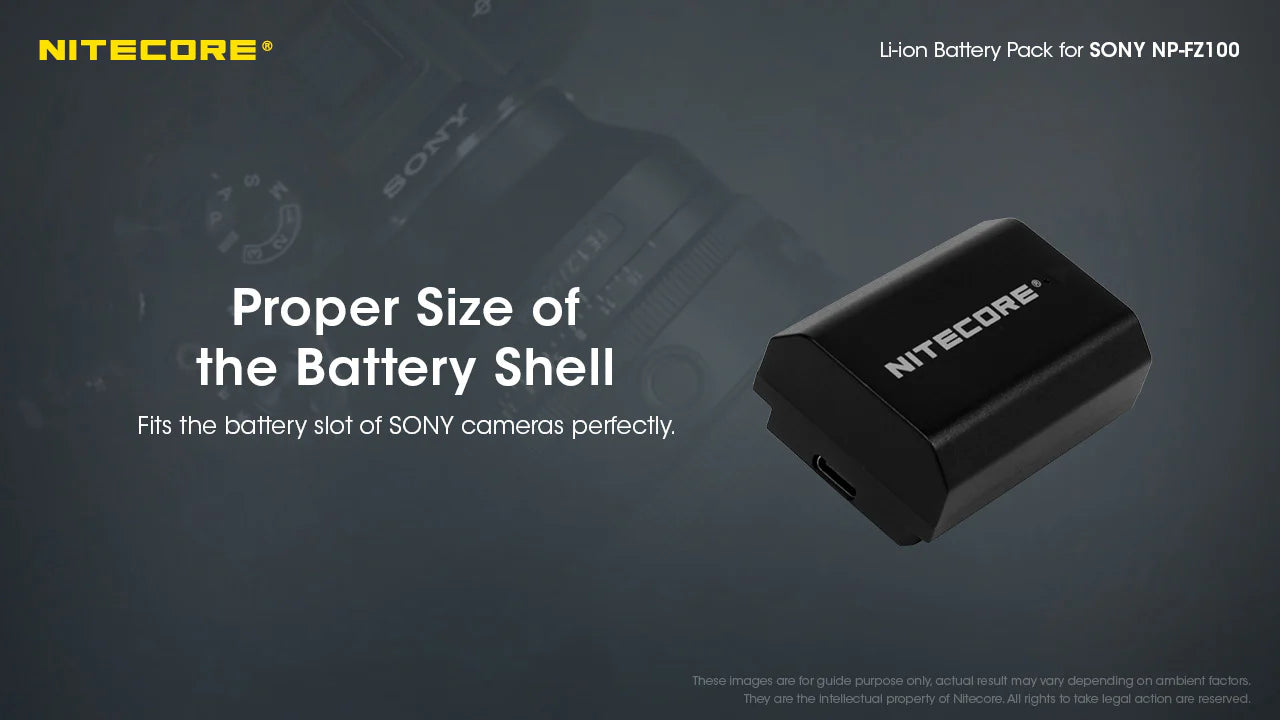 NITECORE NP-FZ100C (2400mAh) Battery Pack for Sony