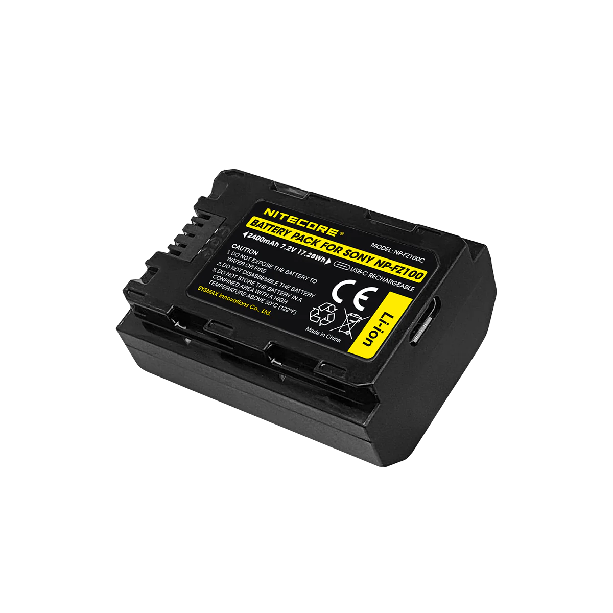 NITECORE NP-FZ100C (2400mAh) Battery Pack for Sony