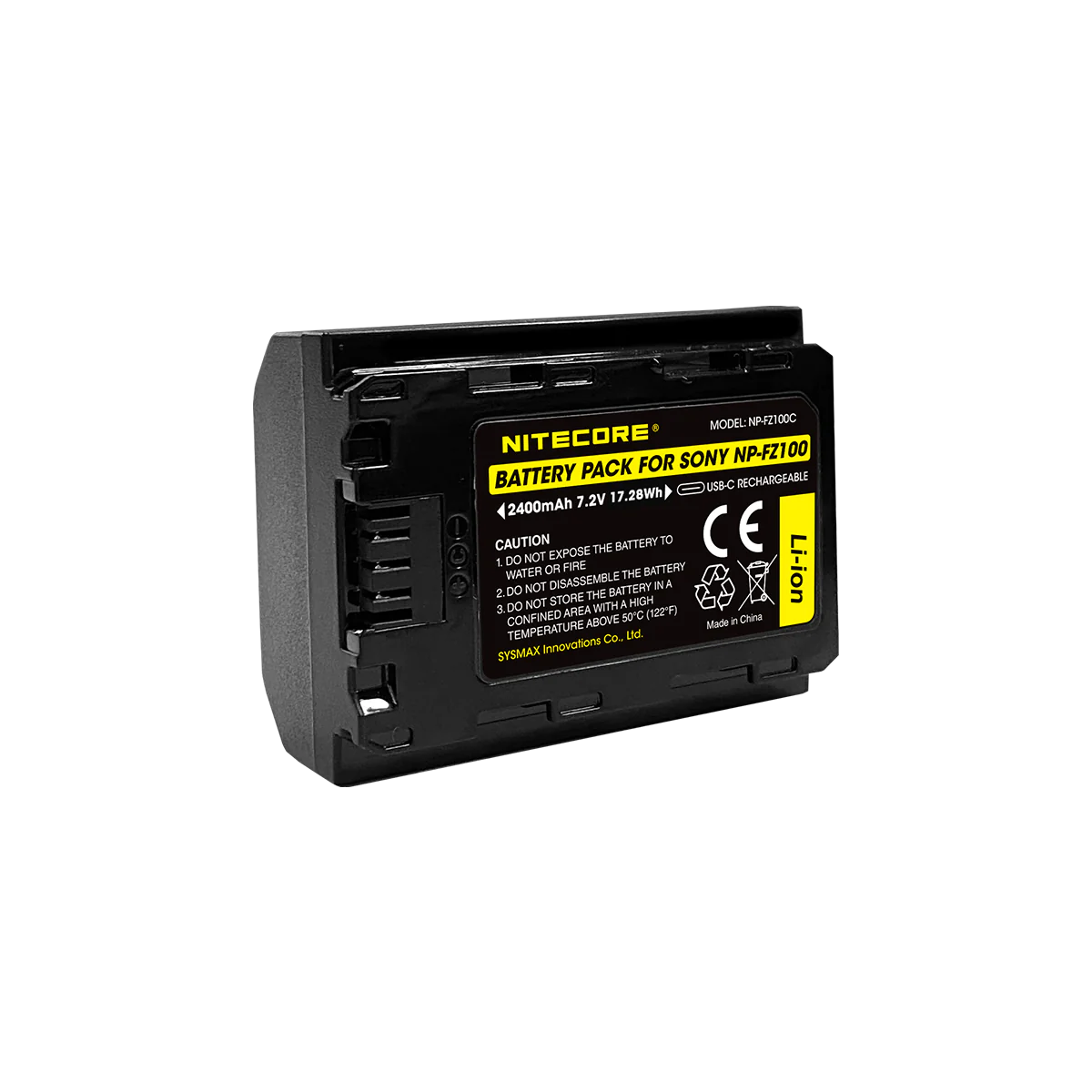 NITECORE NP-FZ100C (2400mAh) Battery Pack for Sony
