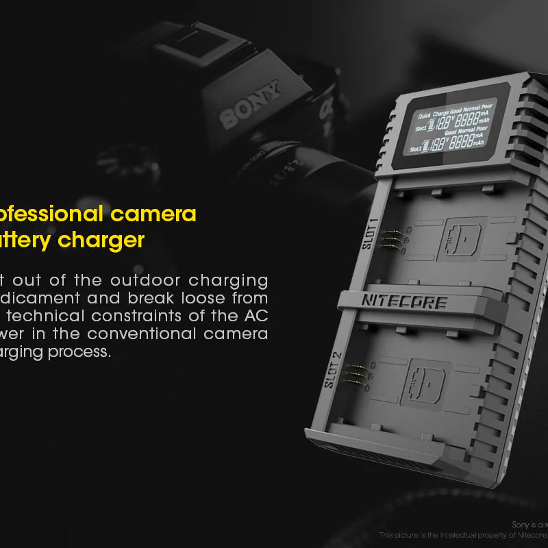 NITECORE USN4 PRO (Sony NP-FZ100) Dual-Slot Battery Charger