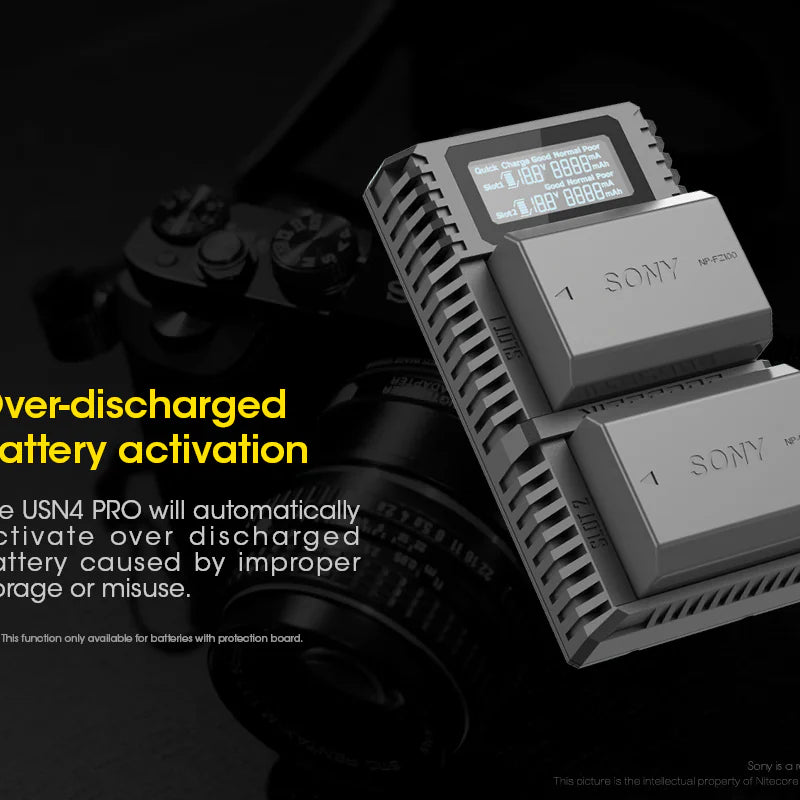 NITECORE USN4 PRO (Sony NP-FZ100) Dual-Slot Battery Charger