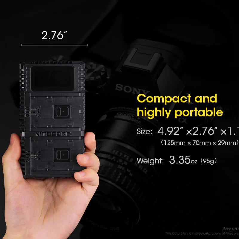 NITECORE USN4 PRO (Sony NP-FZ100) Dual-Slot Battery Charger
