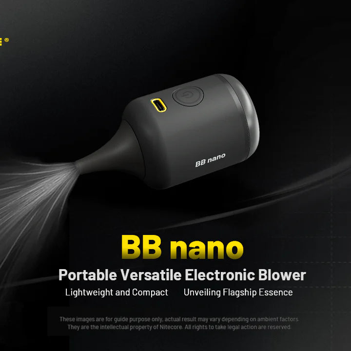 NITECORE BB Nano with Vacuum Extension Kit - Electronic Blower / Vacuum (40km/h)