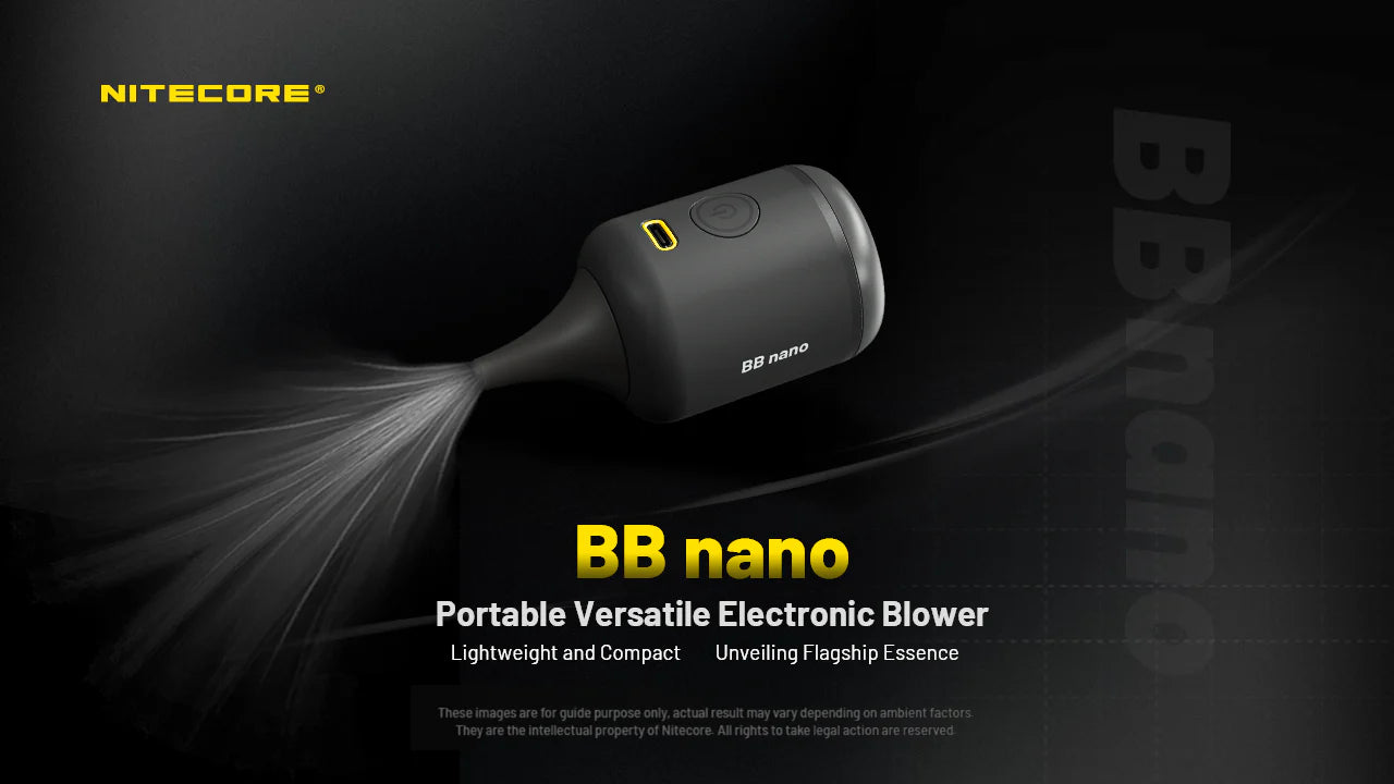 NITECORE BB Nano with Vacuum Extension Kit - Electronic Blower / Vacuum (40km/h)