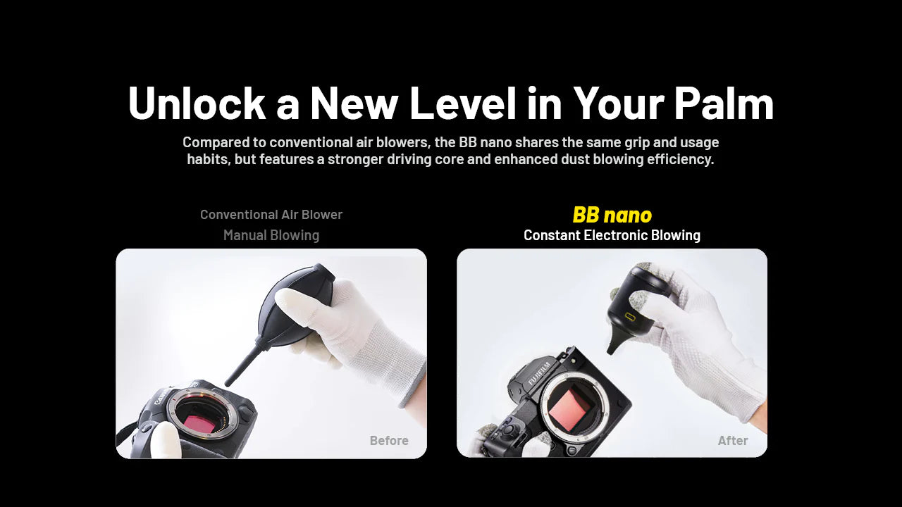 NITECORE BB Nano with Vacuum Extension Kit - Electronic Blower / Vacuum (40km/h)