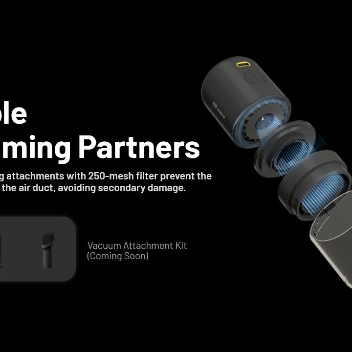 NITECORE BB Nano with Vacuum Extension Kit - Electronic Blower / Vacuum (40km/h)