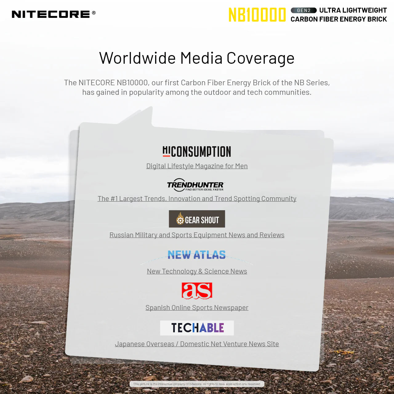 NITECORE NB10000 Carbon Fiber Energy Brick (10,000mAh 3A GEN2)