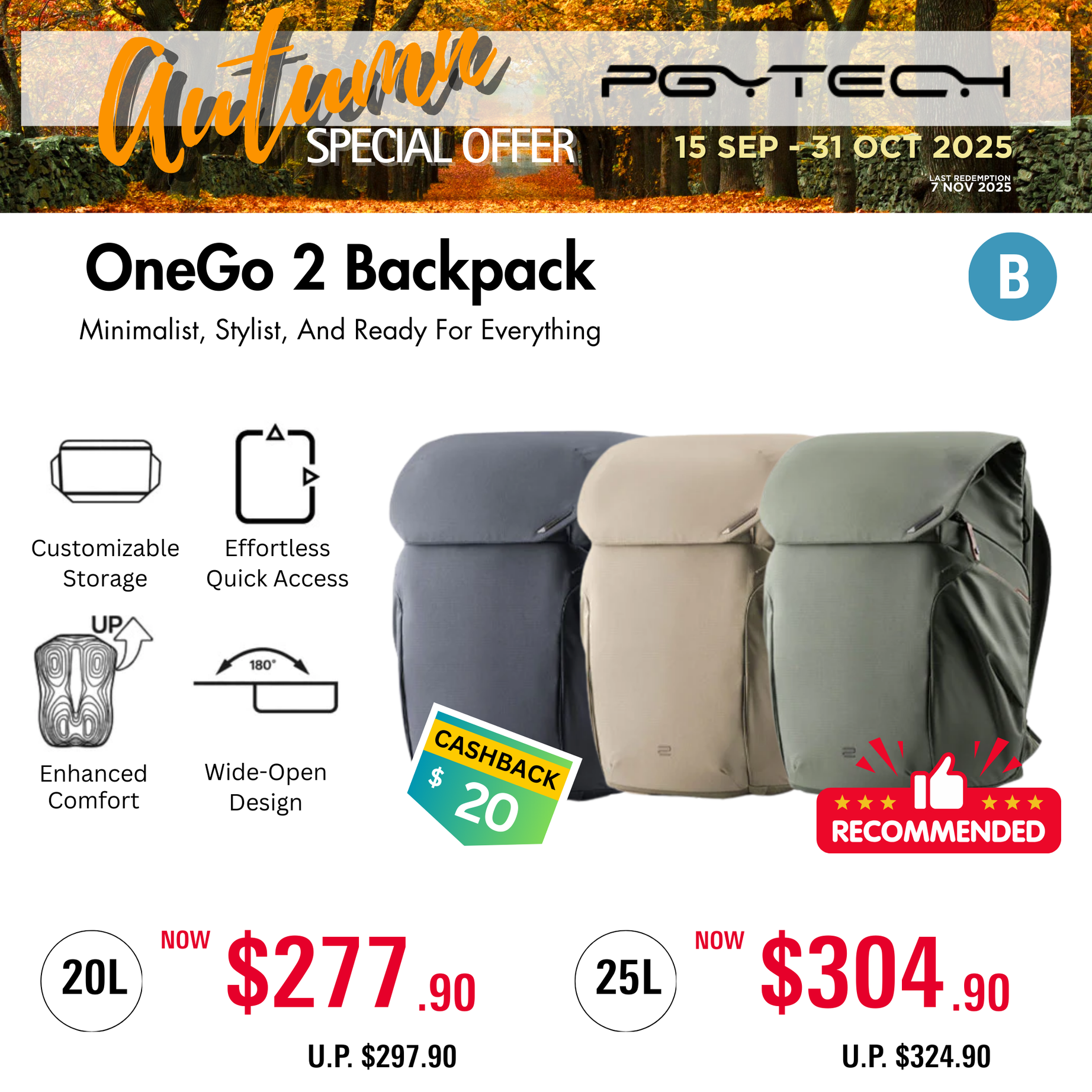 PGYTECH OneGo 2 Backpack