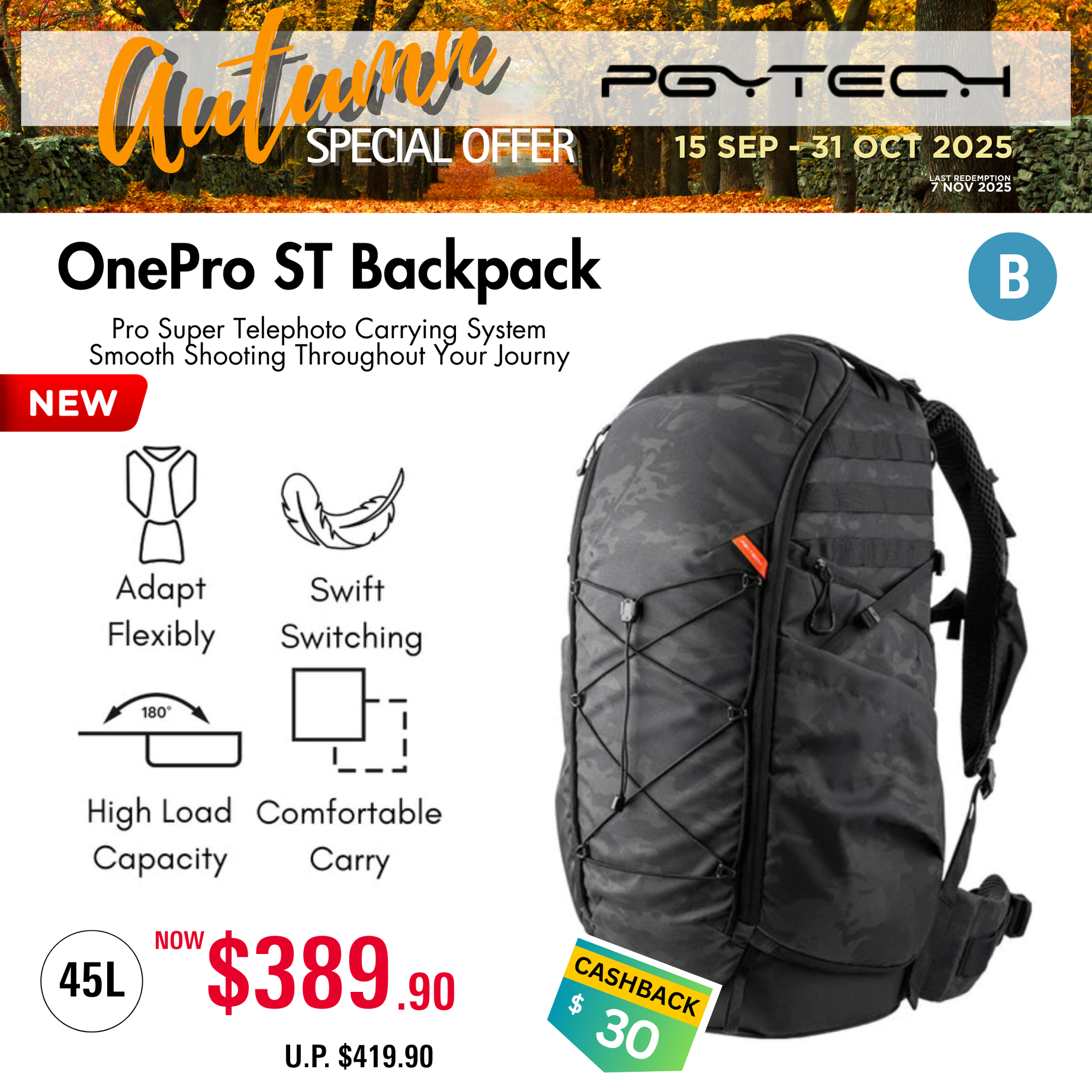 PGYTECH OnePro ST Backpack